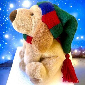 GUND Teddy Bear SNO CAP Winter Scarf & Hat with Tassel Stuffed Animal Plush Tag